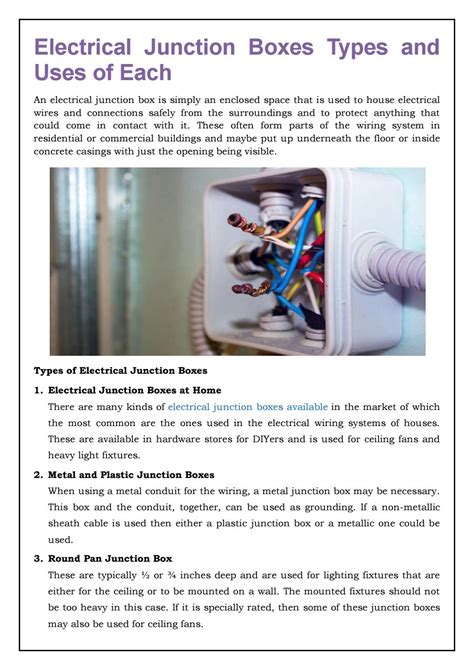 junction box uses|different types of junction boxes.